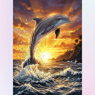 dolphin-at-golden-hour-diamond-painting-kit