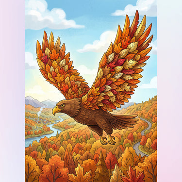 eagle-with-maple-leaf-wings-diamond-painting-kit
