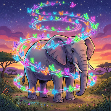 elephant-with-butterflies-diamond-painting-kit