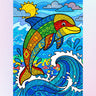 geometric-art-dolphin-diamond-painting-kit