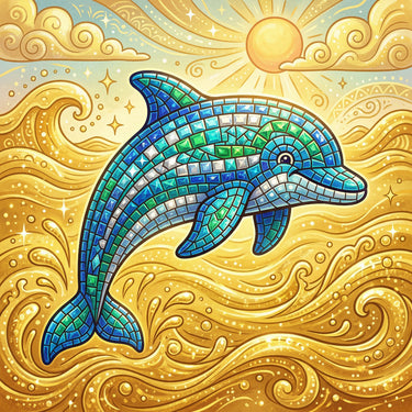 mosaic-dolphin-diamond-painting-kit