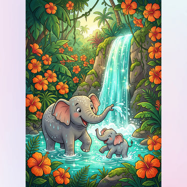 mother-and-calf-elephant-diamond-painting-kit