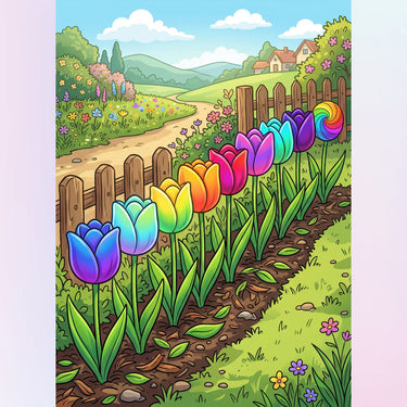 rainbow-tulips-diamond-painting-kit-diamond-painting-art-kit