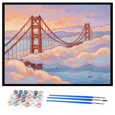 san-francisco- golden-gate-bridge-paint-by-numbers-kit