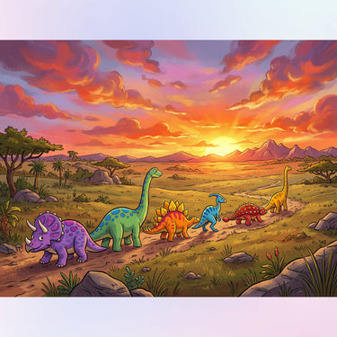 sunset-dinosaur-diamond-painting-kit-diamond-painting-art-kit