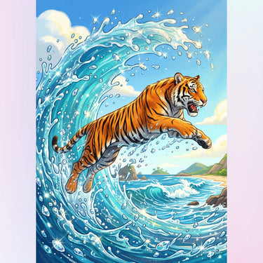 tiger-leap-as-blue-wave-diamond-painting-kit