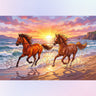 two-horses-at-beach-sunrise-diamond-painting-kit