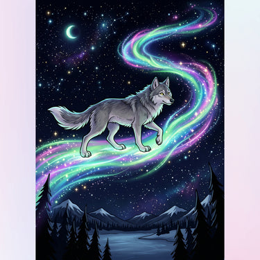 wolf-on-a-bridge-of-aurora-diamond-painting-kit