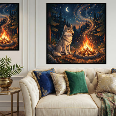 a-warm-night-of-wolf-diamond-painting-kit