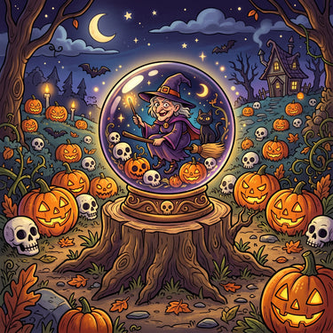 a-witch-hidden-in-skull-and-pumpkin-diamond-painting-kit
