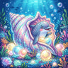 baby-dolphin-inside-a-seashell-diamond-painting-kit