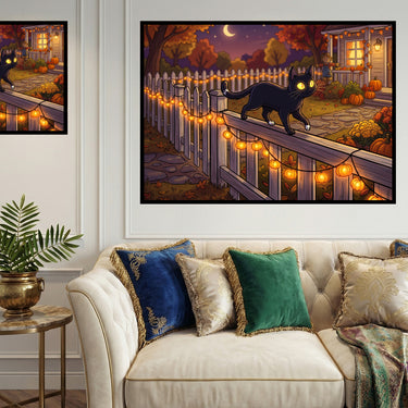 cat-on-a-halloween-fence-diamond-painting-kit