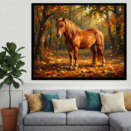 chestnut-horse-in-autumn-paint-by-numbers-kit