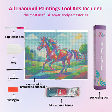 colorful-geometric-horse-diamond-painting-kit