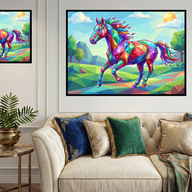 colorful-geometric-horse-diamond-painting-kit
