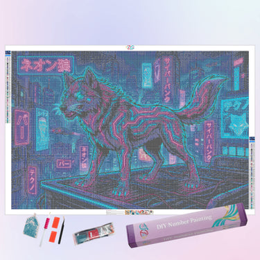 cyberpunk-wolf-diamond-painting-kit