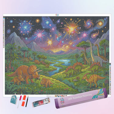 dinosaur-land-diamond-painting-kit-diamond-painting-art-kit