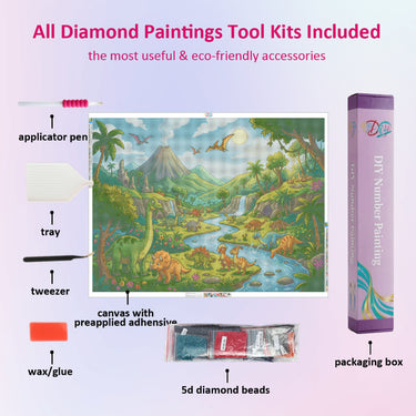 dinosaur-paradise-diamond-painting-kit-diamond-painting-art-kit