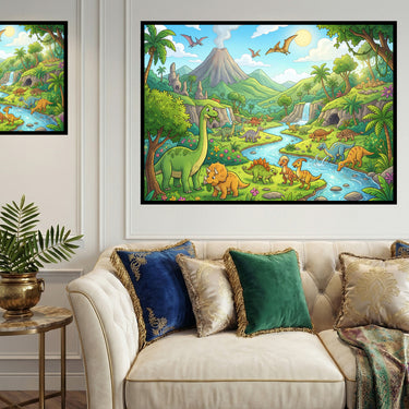 dinosaur-paradise-diamond-painting-kit-diamond-painting-art-kit