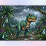 dinosaur-t-rex-in-the-rain-diamond-painting-kit-diamond-painting-art-kit