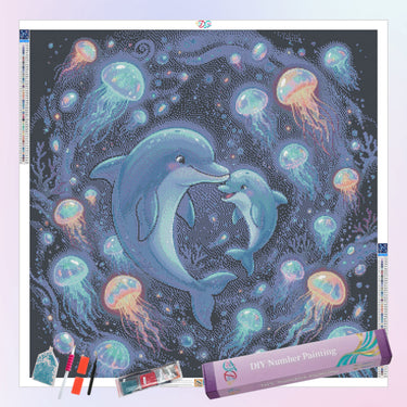 dolphin-and-glowing-jellyfish-diamond-painting-kit