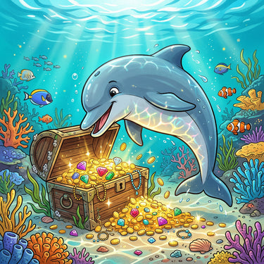 dolphin-exploring-treasure-diamond-painting-kit