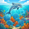 dolphin-jumping-underwater-diamond-painting-kit