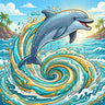 dolphin-out-of-a-swirl-diamond-painting-kit