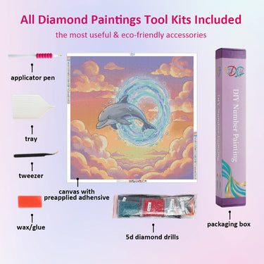 dolphin-through-the-donut-water-diamond-painting-kit