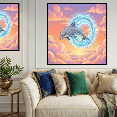 dolphin-through-the-donut-water-diamond-painting-kit
