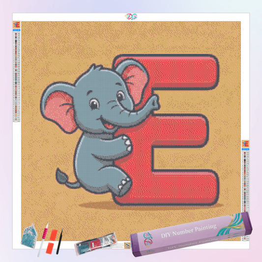 e-for-elephant-diamond-painting-art-kit