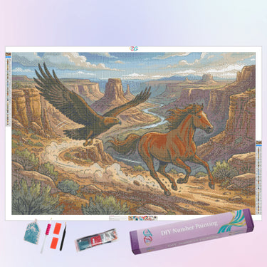 eagle-and-horse-race-diamond-painting-kit