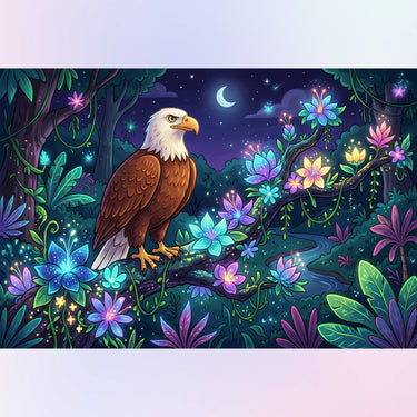 eagle-perched-on-a-branch-diamond-painting-kit