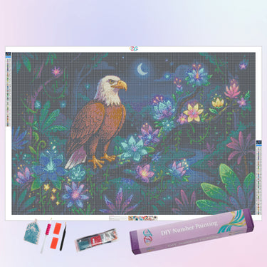 eagle-perched-on-a-branch-diamond-painting-kit
