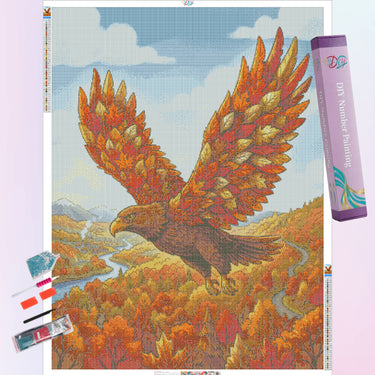 eagle-with-maple-leaf-wings-diamond-painting-kit