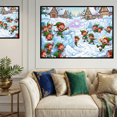 elves-snowball-fight-diamond-painting-kit