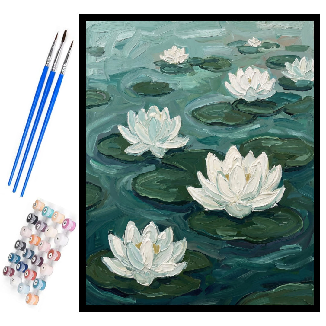 floating-lilies-paint-by-numbers-kit