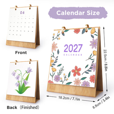 Flower Calendar - Paint by Numbers Calendar 2027