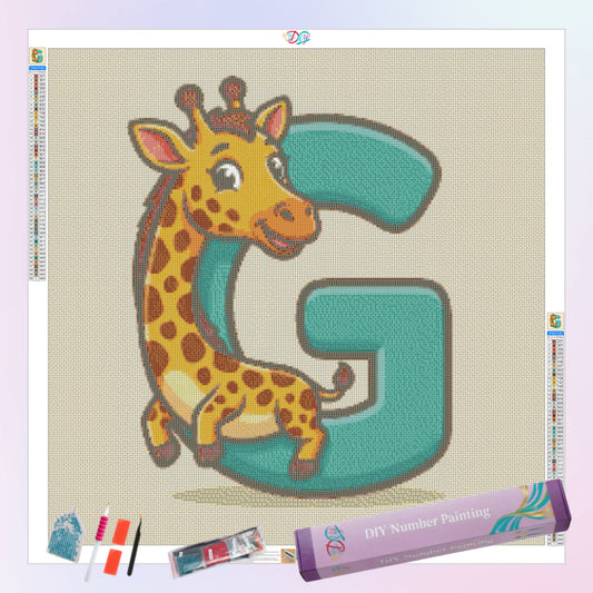 g-for-giraffe-diamond-painting-art-kit