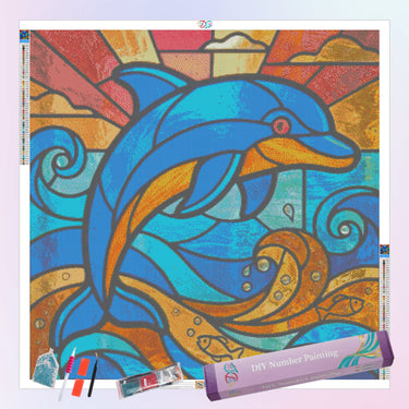 geometric-dolphin-diamond-painting-kit