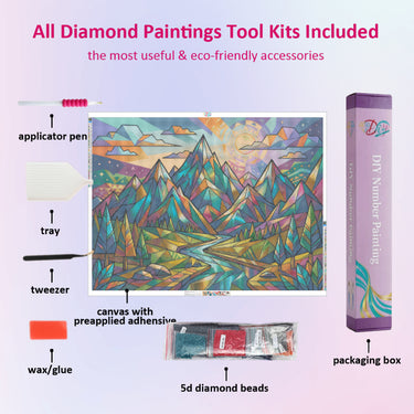 geometric-mountain-diamond-painting-kit-diamond-painting-art-kit