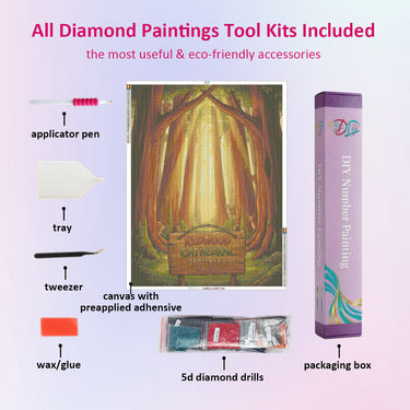 giant-sequoia trees-diamond-painting-kit-diamond-painting-art-kit
