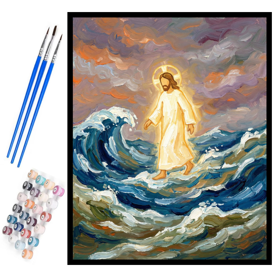 glowing-jesus-walking-on-the-sea-paint-by-numbers-kit