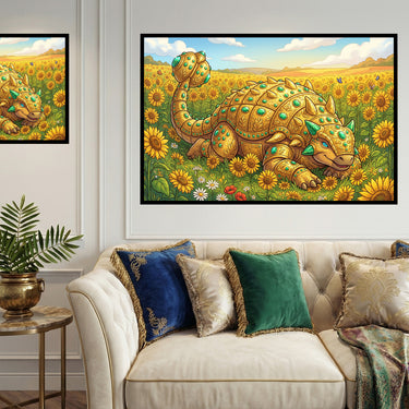 gold-ankylosaurus-dinosaur-diamond-painting-kit-diamond-painting-art-kit