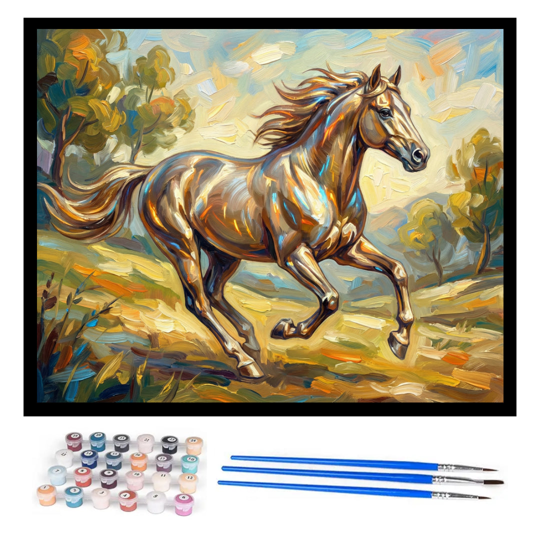 golden-horse-paint-by-numbers-kit