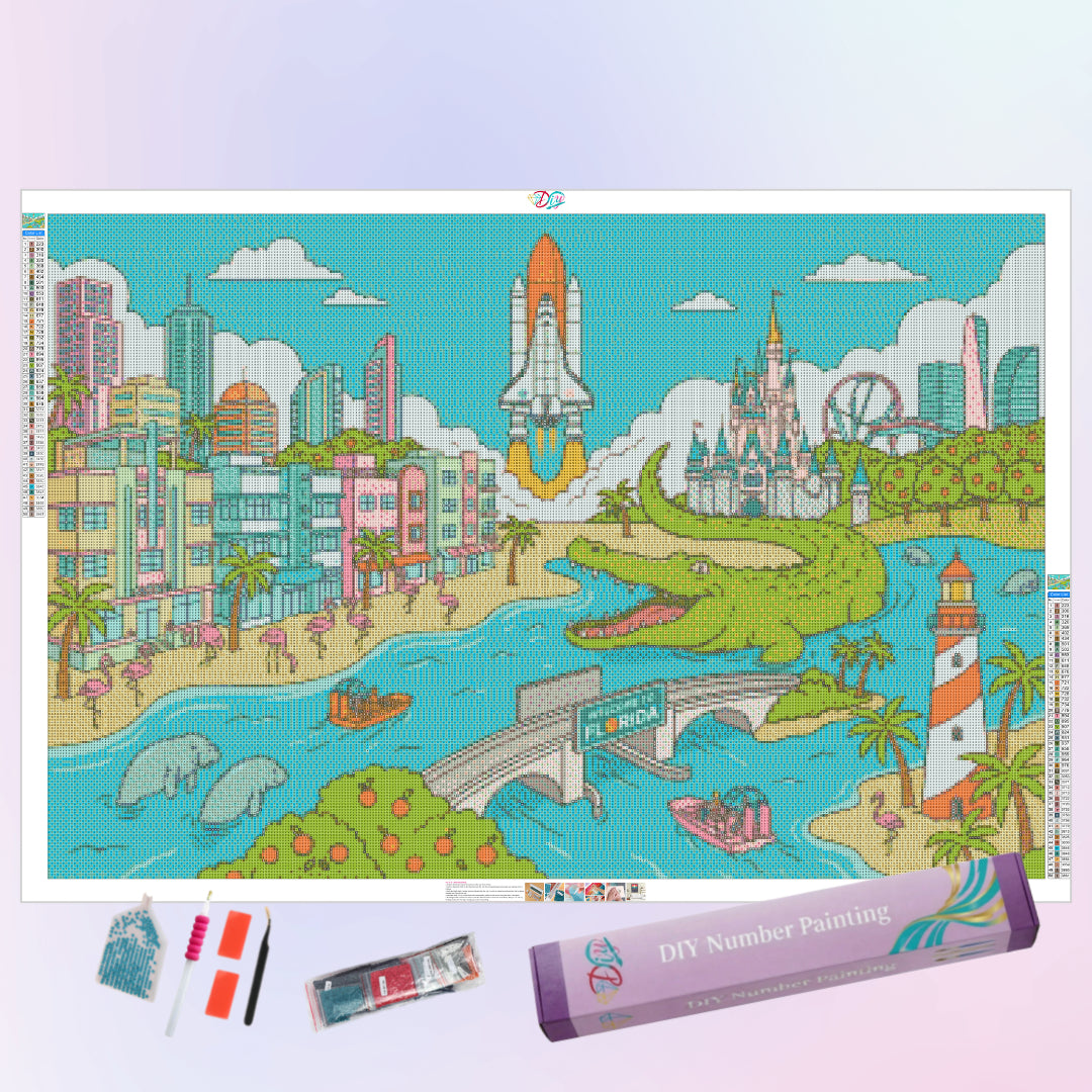 green-florida-diamond-painting-art-kit