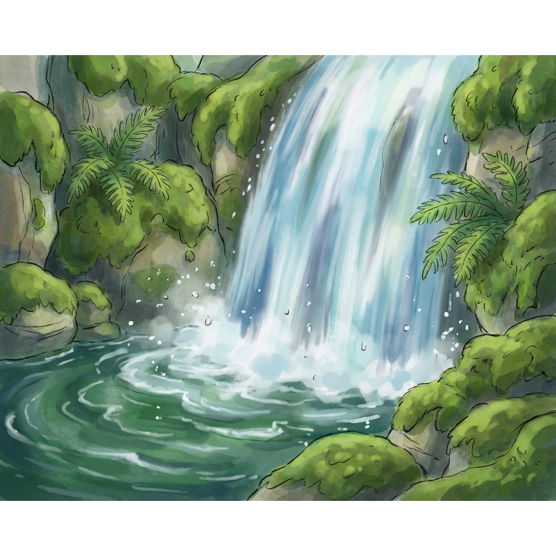 green-waterfall-paint-by-numbers-kit
