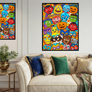 halloween-masks-diamond-painting-kit