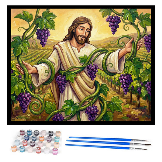 jesus-in-the-vineyard-paint-by-numbers-kit