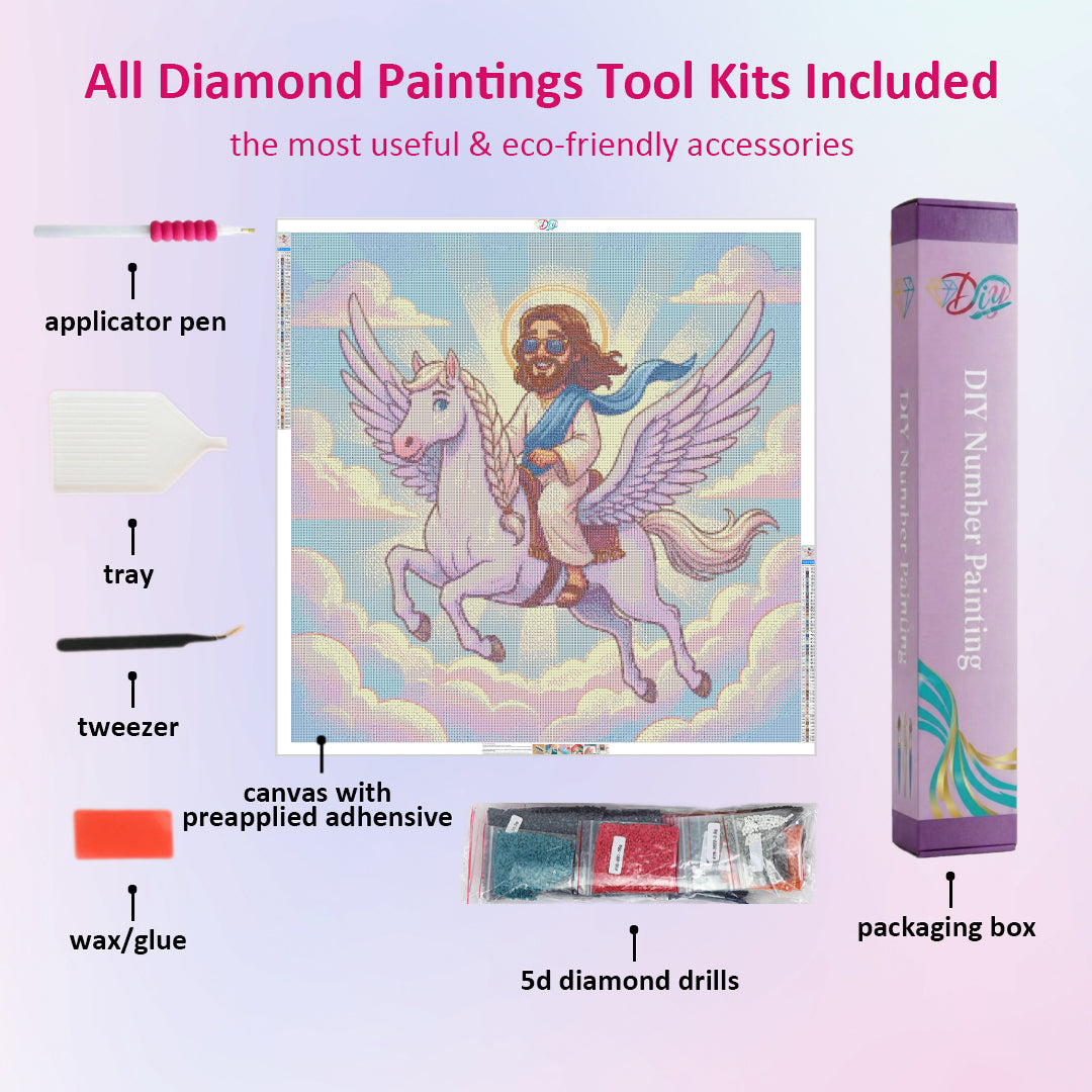 jesus-rides-a-flying-horse-diamond-painting-art-kit
